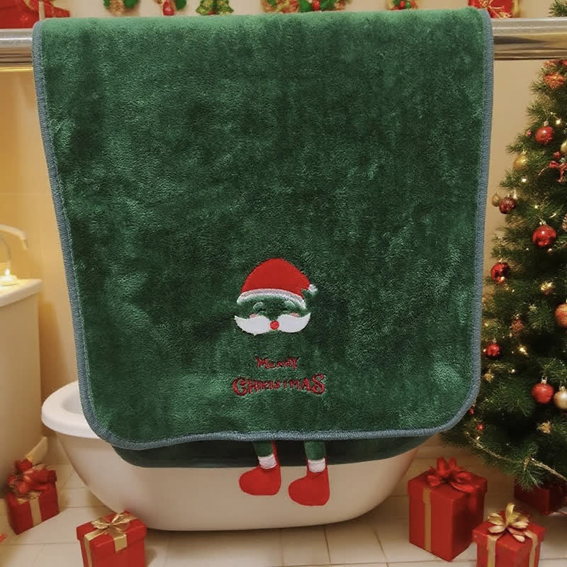 Ownkoti Christmas Holiday Gift Towels with Dangling Legs - Santa Claus - Bath Towel - 27" x 55" - image 14