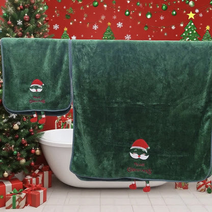 Ownkoti Christmas Holiday Gift Towels with Dangling Legs - Santa Claus - Towel & Bath Towel - 14" x 29" + 27" x 55" - image 15