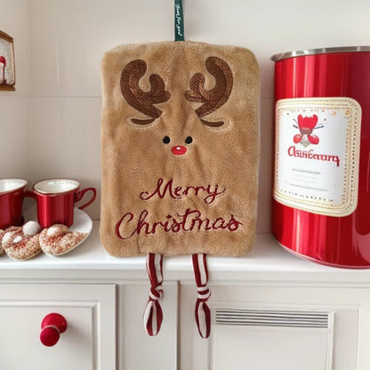 Ownkoti Christmas Holiday Gift Towels with Dangling Legs - Elk - Hand Towel - 9" x 7" - image 5