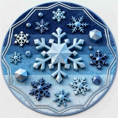 Ownkoti Christmas Snowflake 3D Effect Rug - image 7