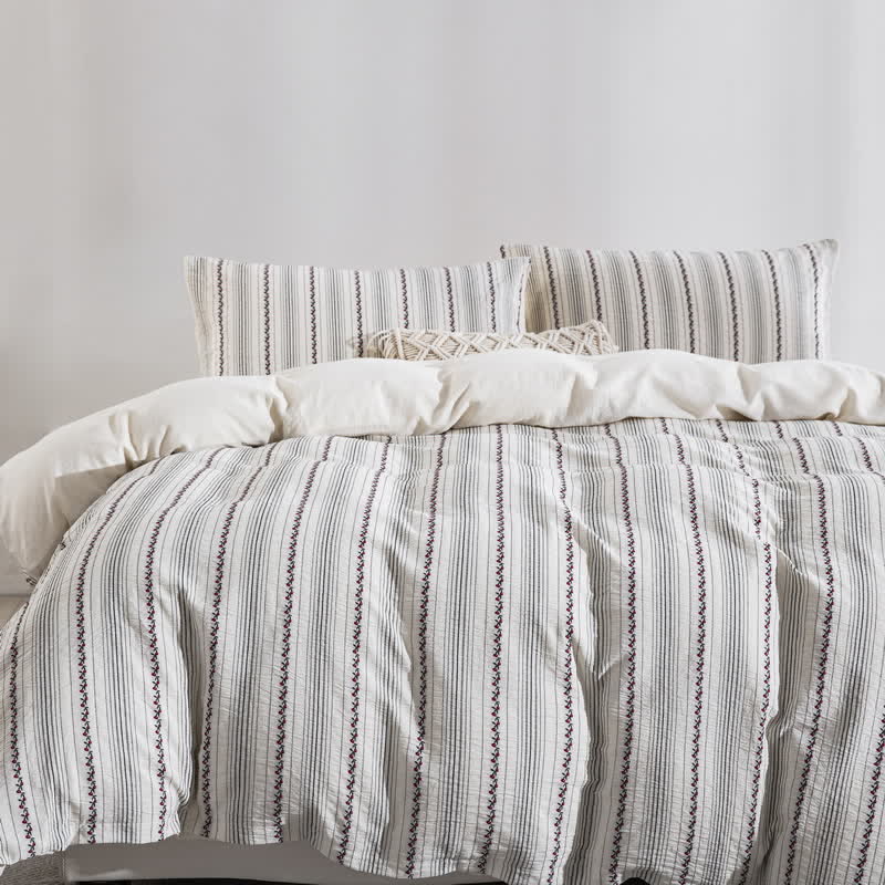 Ownkoti Fairycore Embroidered Cotton Duvet Cover Set(3PCS) - Cal King - image 0