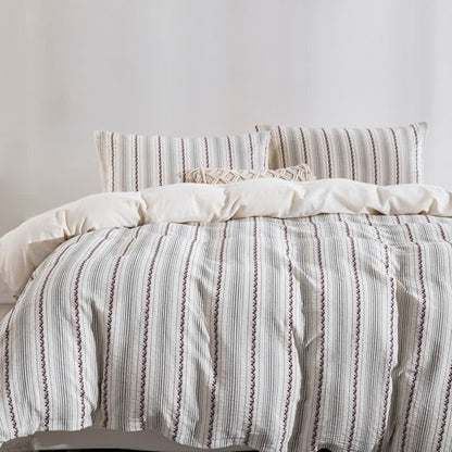 Ownkoti Fairycore Embroidered Cotton Duvet Cover Set(3PCS) - Cal King - image 0