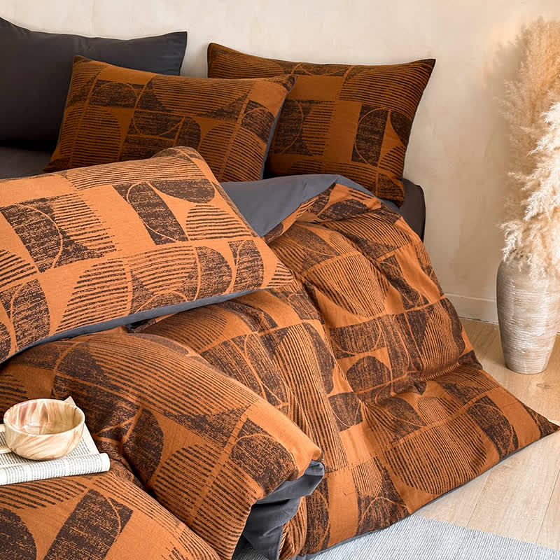 Ownkoti Geometric Brushed Cotton Bedding Set(4PCS) - image 0