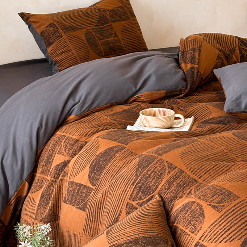 Ownkoti Geometric Brushed Cotton Bedding Set(4PCS) - image 4