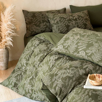 Ownkoti Brushed Cotton Botanical Duvet Cover Set(4PCS) - image 0