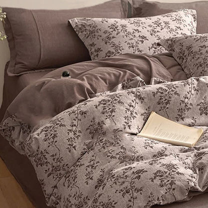 Ownkoti Elegant Floral Branch Cotton Gauze Bedding Set - image 3