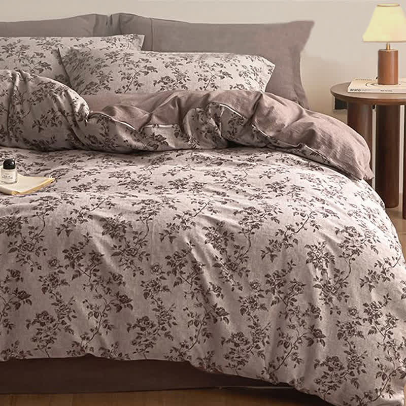 Ownkoti Elegant Floral Branch Cotton Gauze Bedding Set - image 2