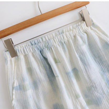 Summer Cotton Crinkle Cami Pajama Set - image 8