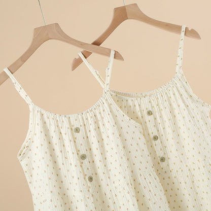 Cherry Print Cotton Padded Camisole Nightdress - image 2