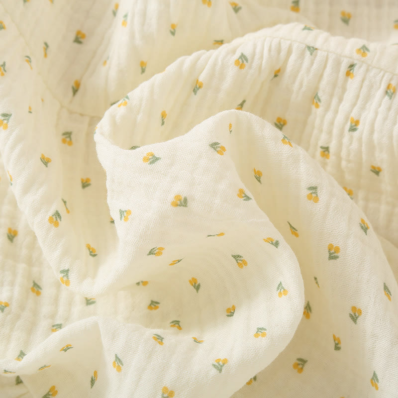 Cherry Print Cotton Gauze Cami Pajamas - image 5