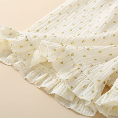 Cherry Print Cotton Gauze Cami Pajamas - image 9