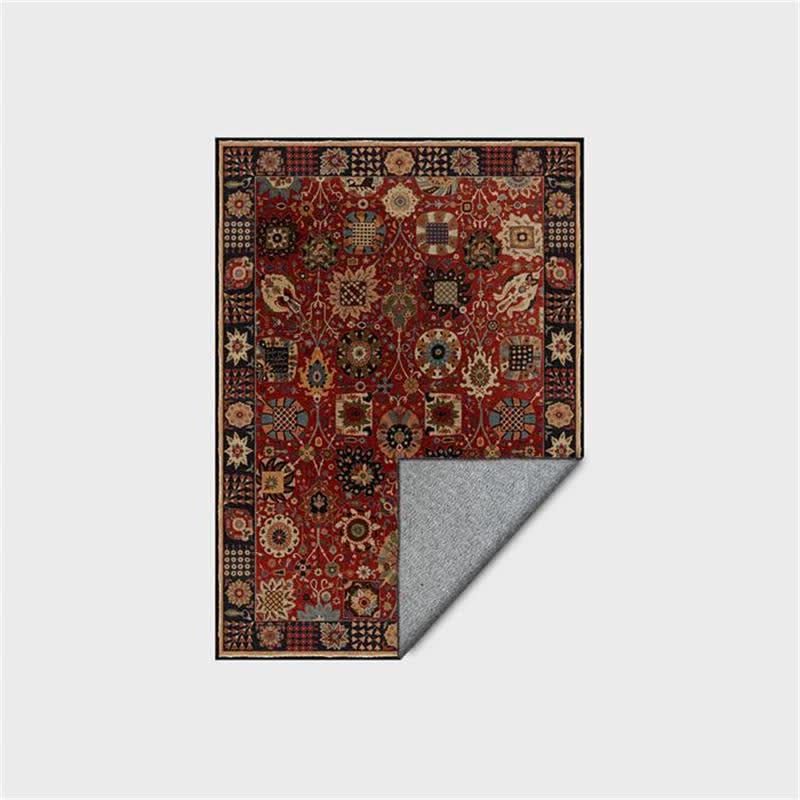 Vintage Persian Rectangle Washable Area Rug - image 4