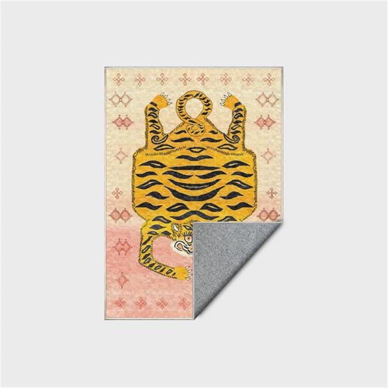 Ethnic Tibetan Tiger Rectangle Area Rug - image 22