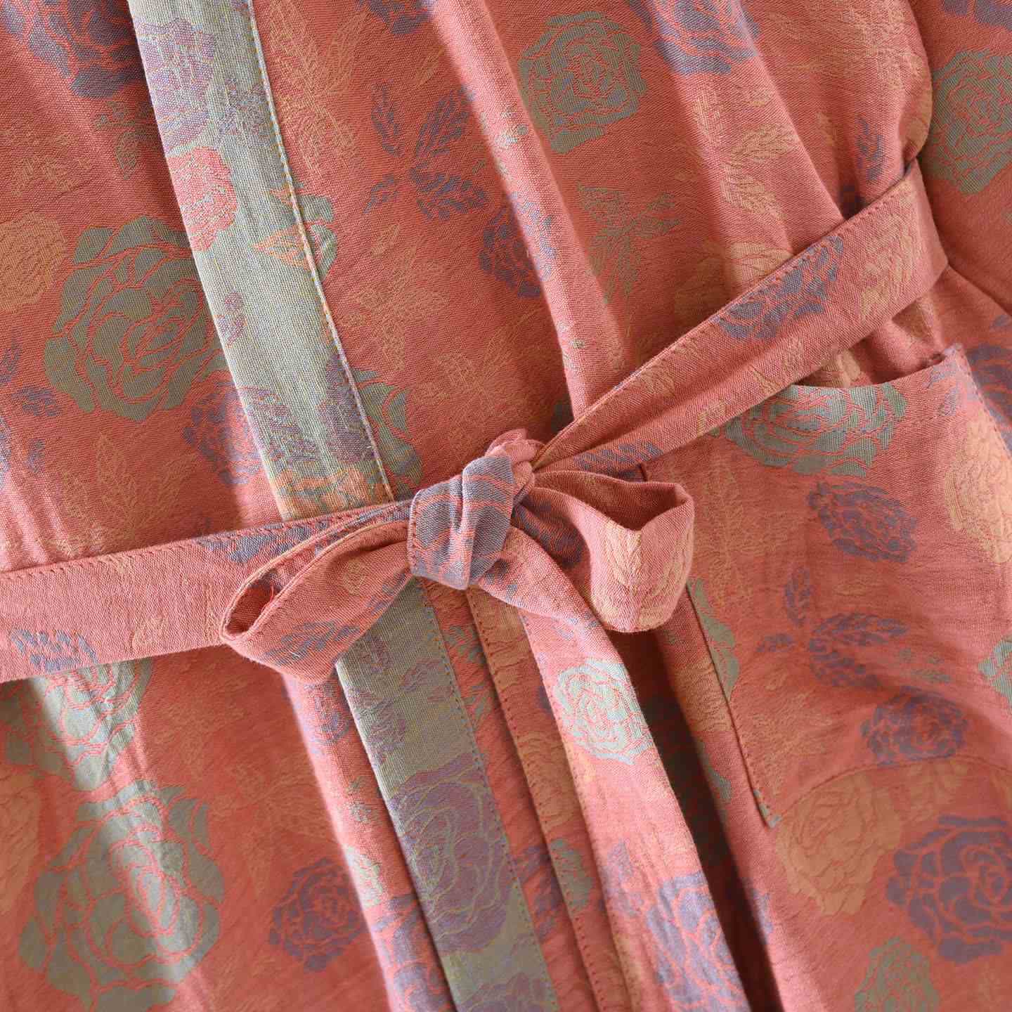 Romantic Rose Cotton Gauze Kimono Robe - image 3