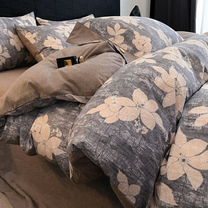 Lily Linen Button Bedding Set (4PCS) - image 2