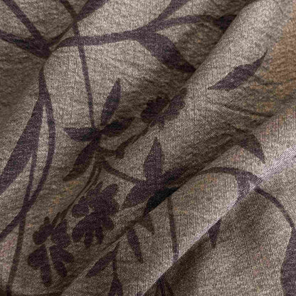 Retro Leaf Linen Button Bedding Set (4PCS) - image 4