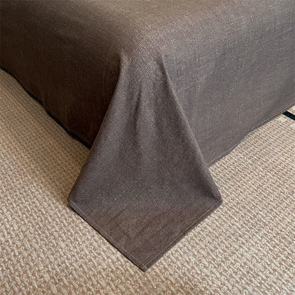 Floral Blossom Linen Button Bedding Set (4PCS) - image 4