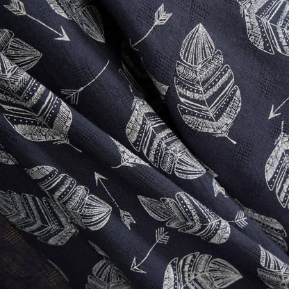 Leaf Arrow Cotton Kimono Robe - image 6