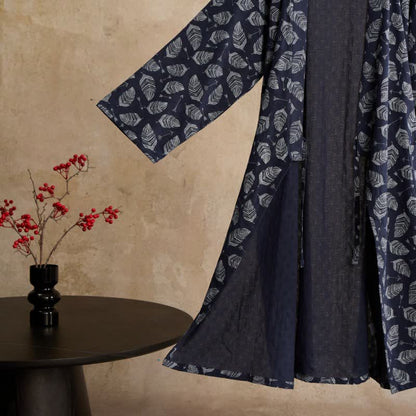 Leaf Arrow Cotton Kimono Robe - image 3