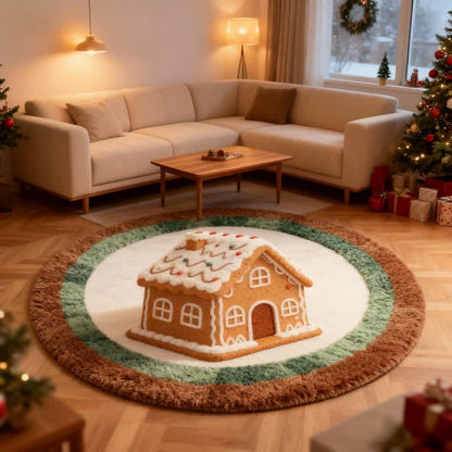 Charming Little House Round Rug - image 1