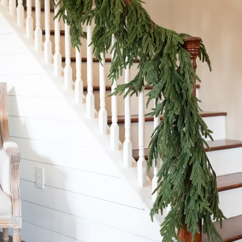 Faux Norfolk Pine Garland Christmas Decor - image 4