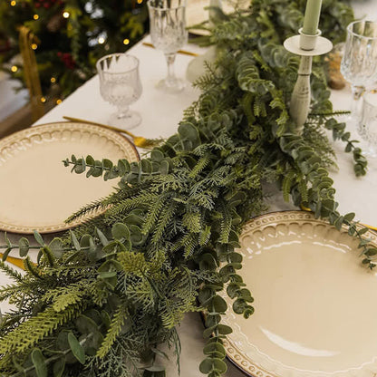 Farmhouse Faux Pine Eucalyptus Garland - image 5