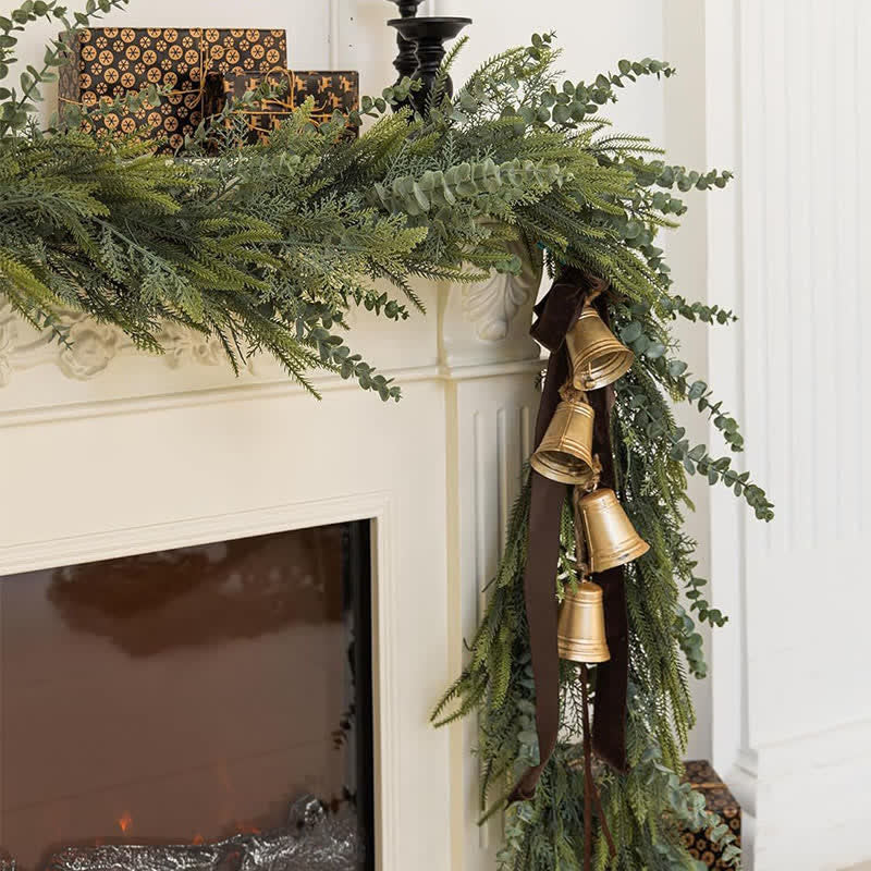 Farmhouse Faux Pine Eucalyptus Garland - image 2