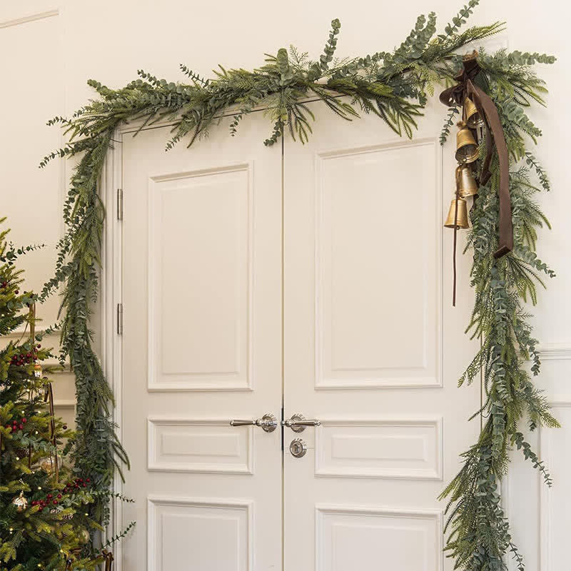 Farmhouse Faux Pine Eucalyptus Garland - image 1