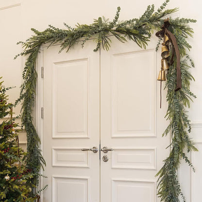 Farmhouse Faux Pine Eucalyptus Garland - image 1
