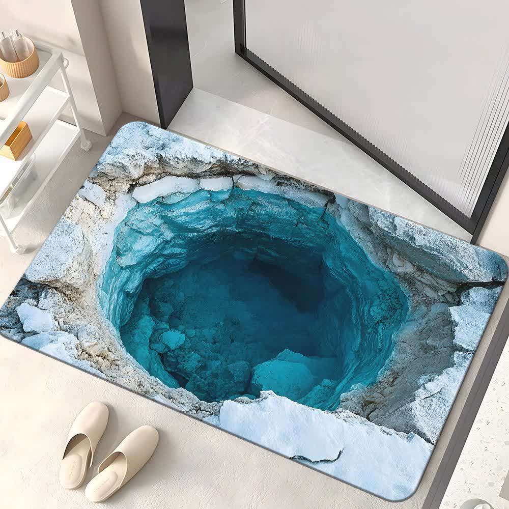 Cave Landscape 3D Effect Rug - Well water - 31" x 47" - image 2