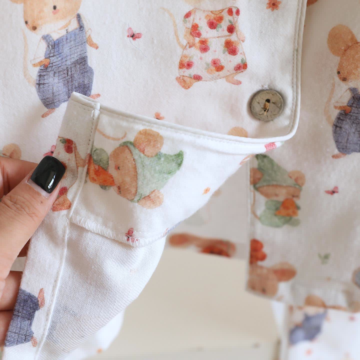 Cartoon Animal Brushed Cotton Loungewear Set - image 5