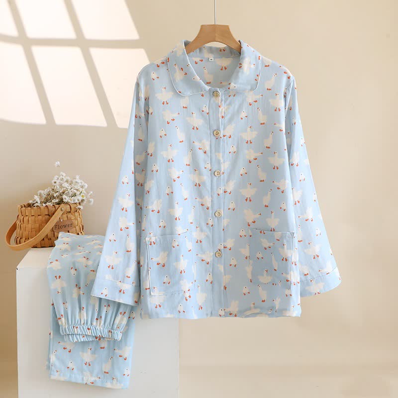 Goose Brushed Cotton Loungewear Set - image 1