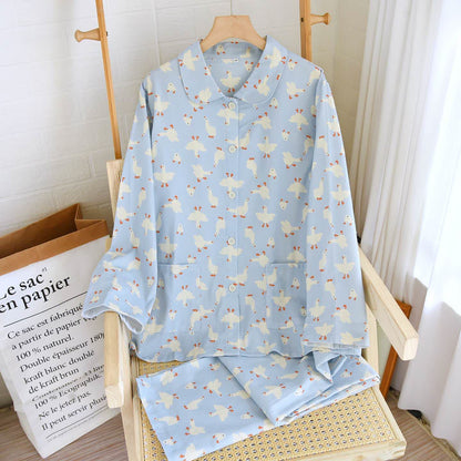 Goose Brushed Cotton Loungewear Set - As Picture - XL - image 0