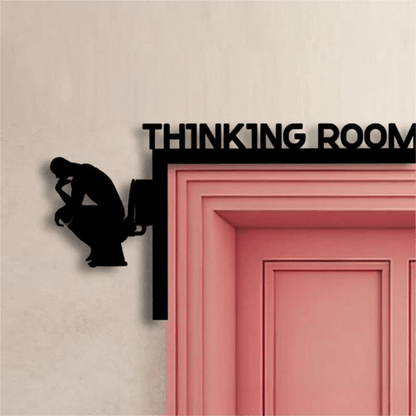 Thinking Room Toilet Door Frame Decor - image 0