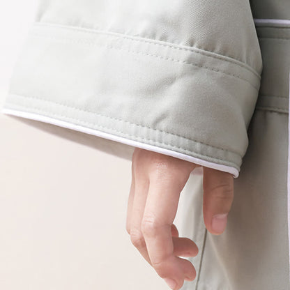 Minimalist Solid Color Pocket Child Bathrobe - image 9