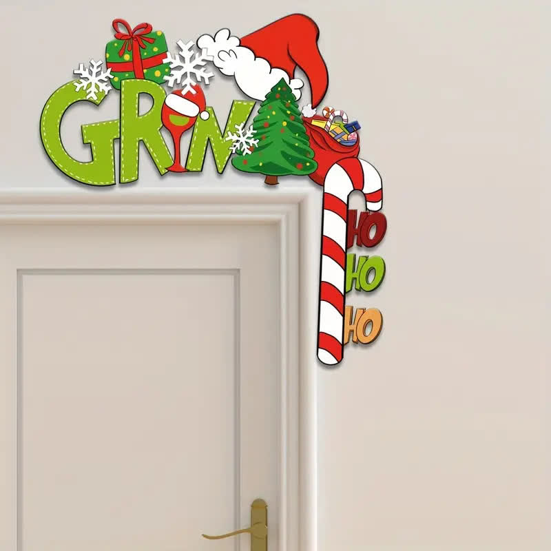 Christmas Theme Door Frame Decor - 4PCS - image 0