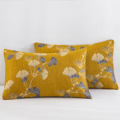 Ginkgo Leaf Organic Cotton Reversible Quilt - image 38