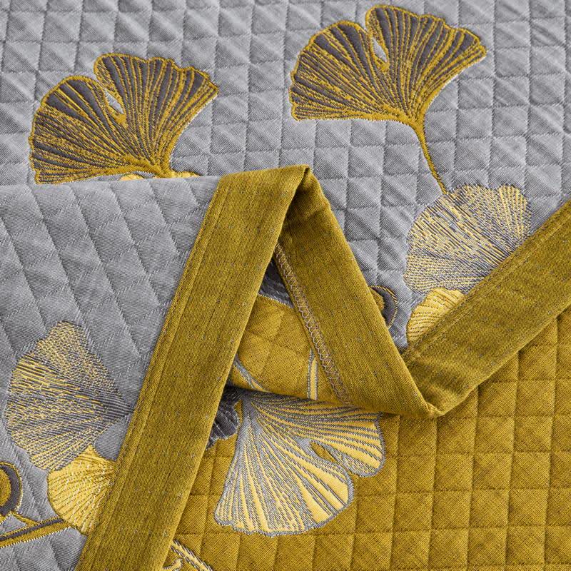 Ginkgo Leaf Organic Cotton Reversible Quilt - image 50