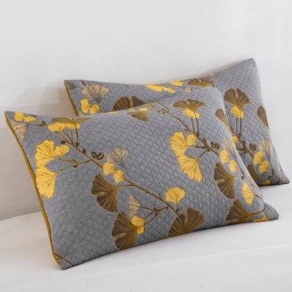 Ginkgo Leaf Organic Cotton Reversible Quilt - image 47