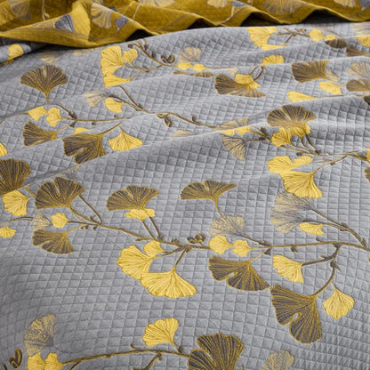 Ginkgo Leaf Organic Cotton Reversible Quilt - image 48