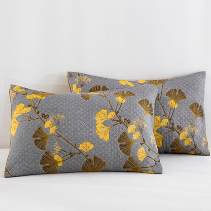 Ginkgo Leaf Organic Cotton Reversible Quilt - image 46
