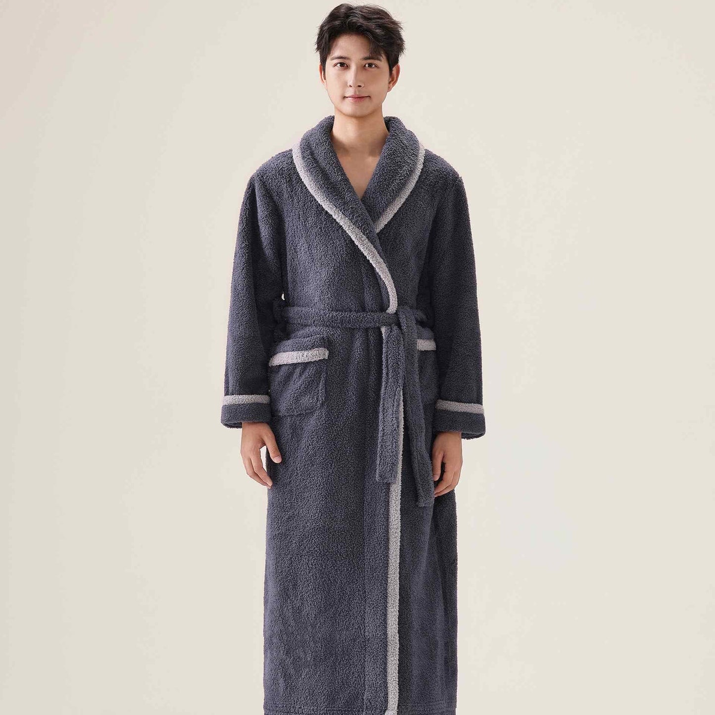 Unisex Fleece Plush Warm Robe - image 9