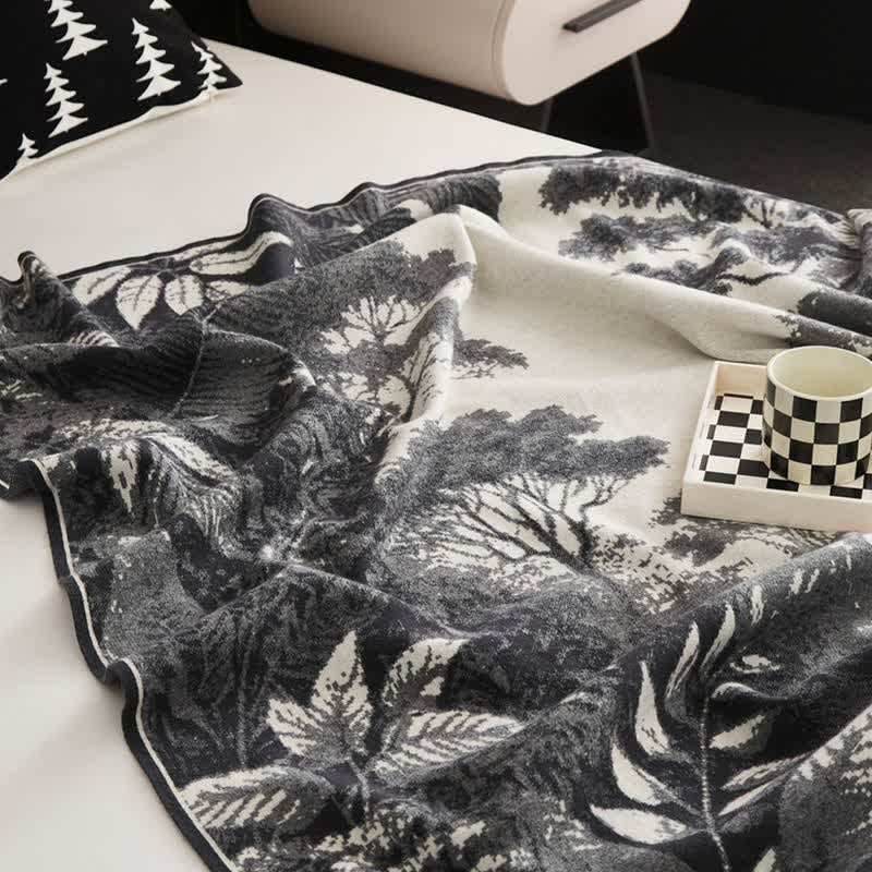 Jacquard Retro Multi-functional Throw Blanket - image 8