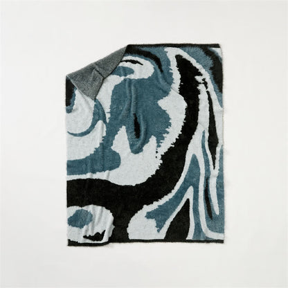 Abstract Art Shaggy Cozy Throw Blanket - image 5