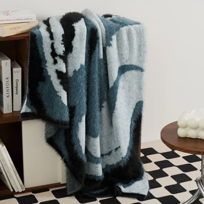 Abstract Art Shaggy Cozy Throw Blanket - image 4