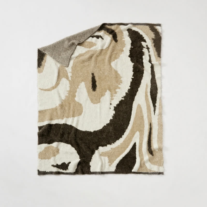 Abstract Art Shaggy Cozy Throw Blanket - image 11