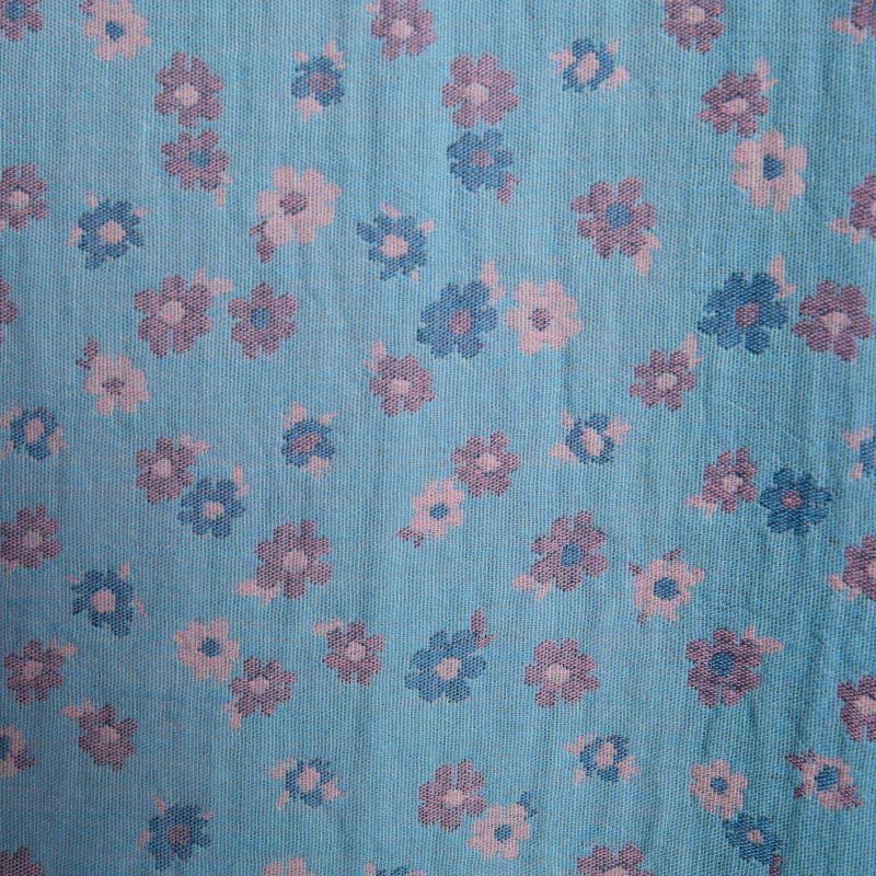 Rustic Floral Jacquard Cotton Kimono Robe - image 6