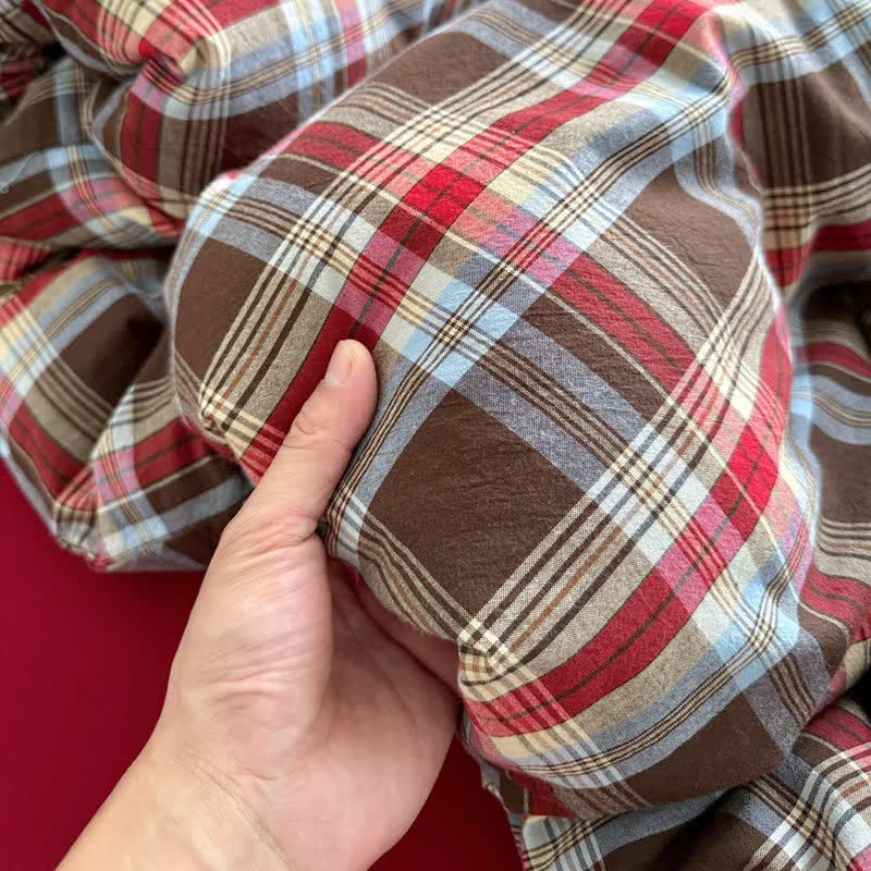 Classic Plaid Cotton Bedding Set - image 16