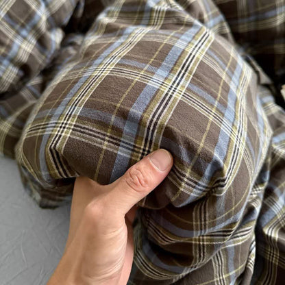 Classic Plaid Cotton Bedding Set - image 22