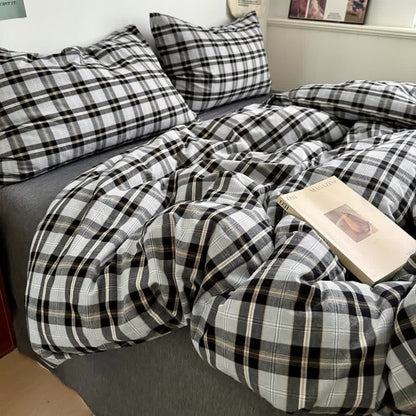 Classic Plaid Cotton Bedding Set - image 27